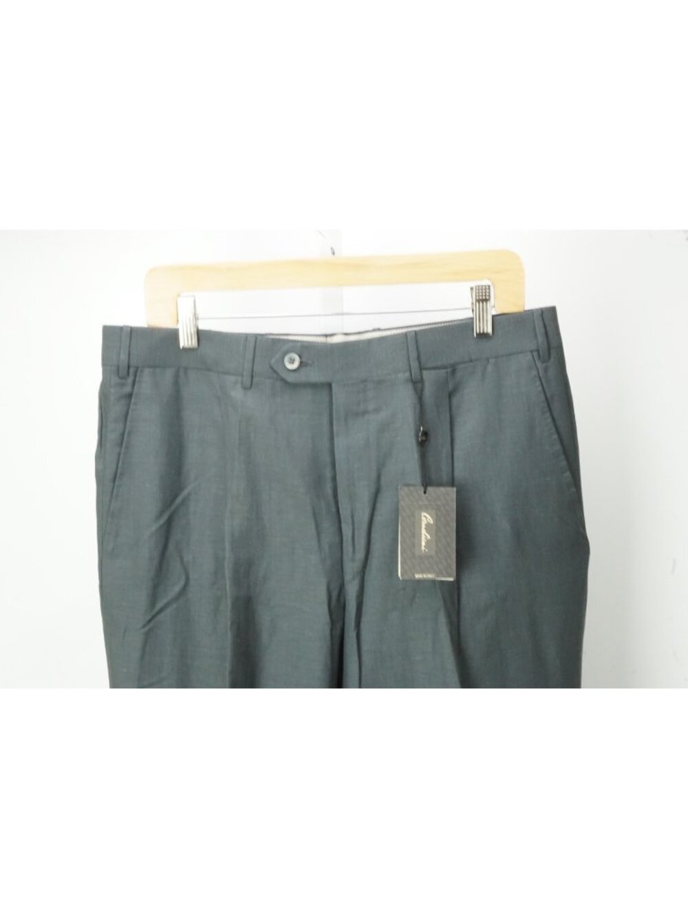 Corneliani Master Gray Linen Blend Mens Dress Pants Sz 50 EU BRAND NEW
